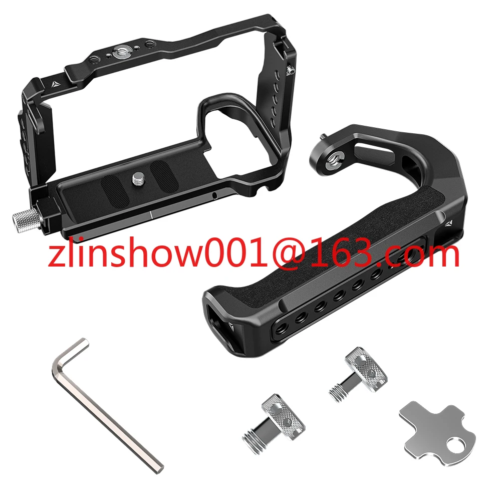 

Handheld Camera Cage Kit ，for Sony A6700 / Alpha 6700 with Top Handle Built-in Cold Shoe NATO Rail Camera Rig Kit