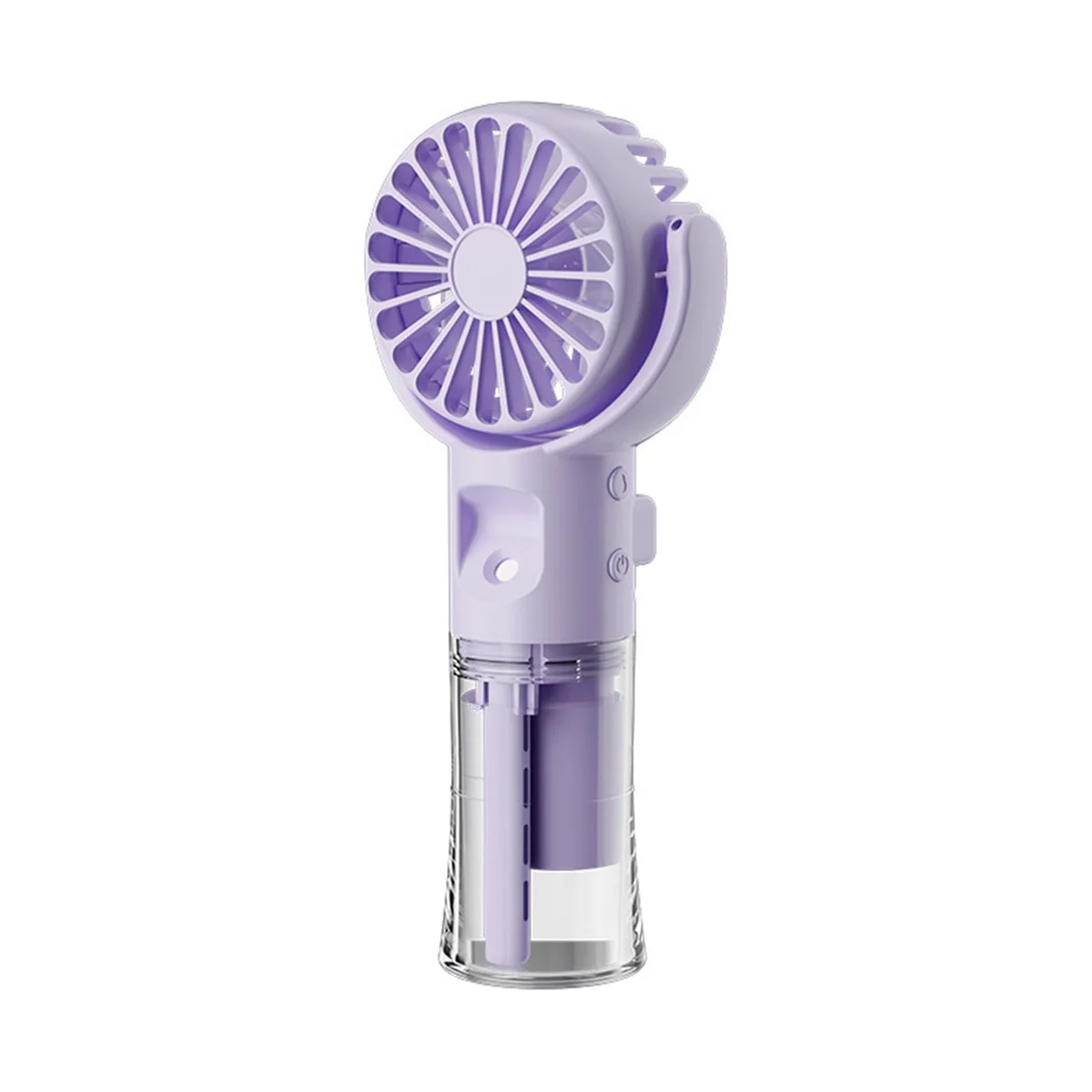 A74G-F4 Handheld Misting Fan Humidifying Misting Fan Hanging Neck Fan Folding Mini Handheld Fan,Purple