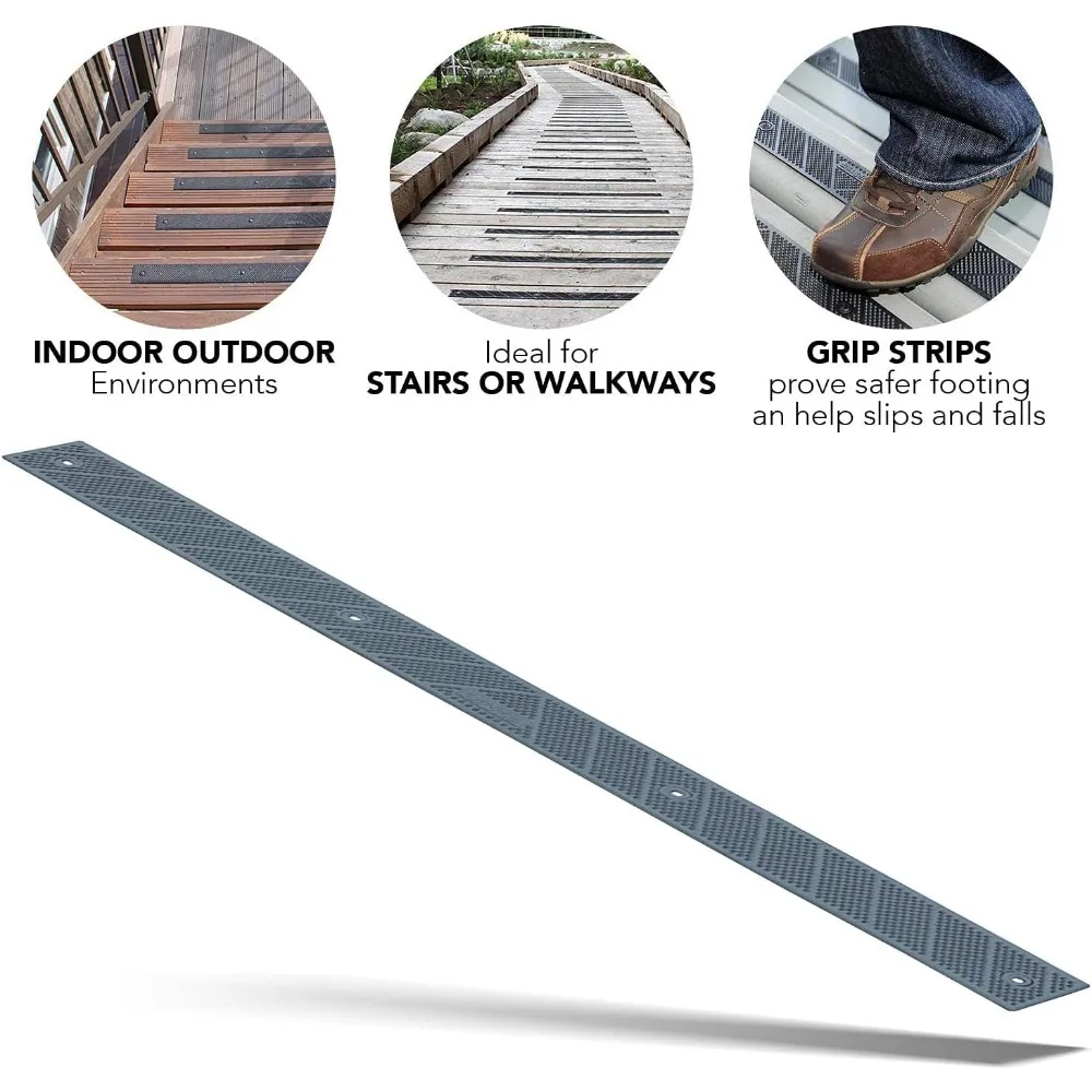 Anti Slip Pedal, Outdoor Anti Slip Pedal Strip, Waterproof Traction Strip Suitable for Stairs and Other Composite Materials