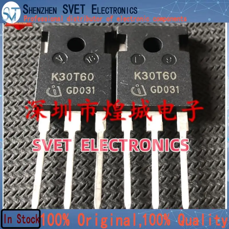 10PCS-50PCS  K30T60 IKW30N60T  TO-247  600V 30A  Original In Stock Fast shipping