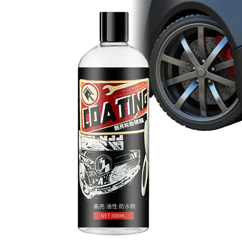 

300ml Tire Shine Coatings Long Lasting High Gloss Easy Application Non Greasy Car Auto Tire Refurbishing Agent Cleaner Coating