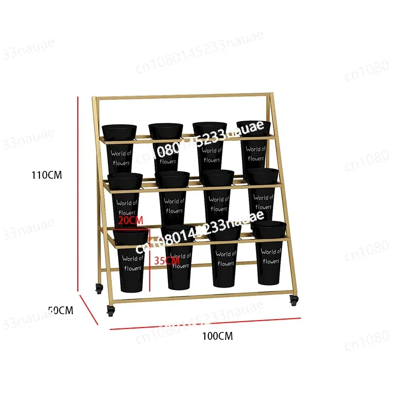 Folding Flower Rack, Movable Staircase, Multi-layer Rack, Iro Shop Bucket Display