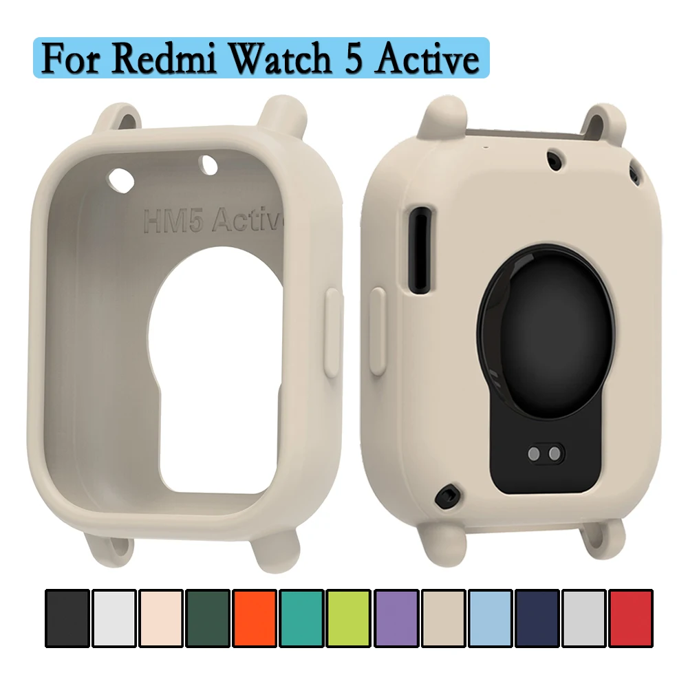 For Redmi Watch 5 Active Soft Silicone Cover Watch Decoration Hollow Protective Case Super Light  For Redmi Watch 5 Active