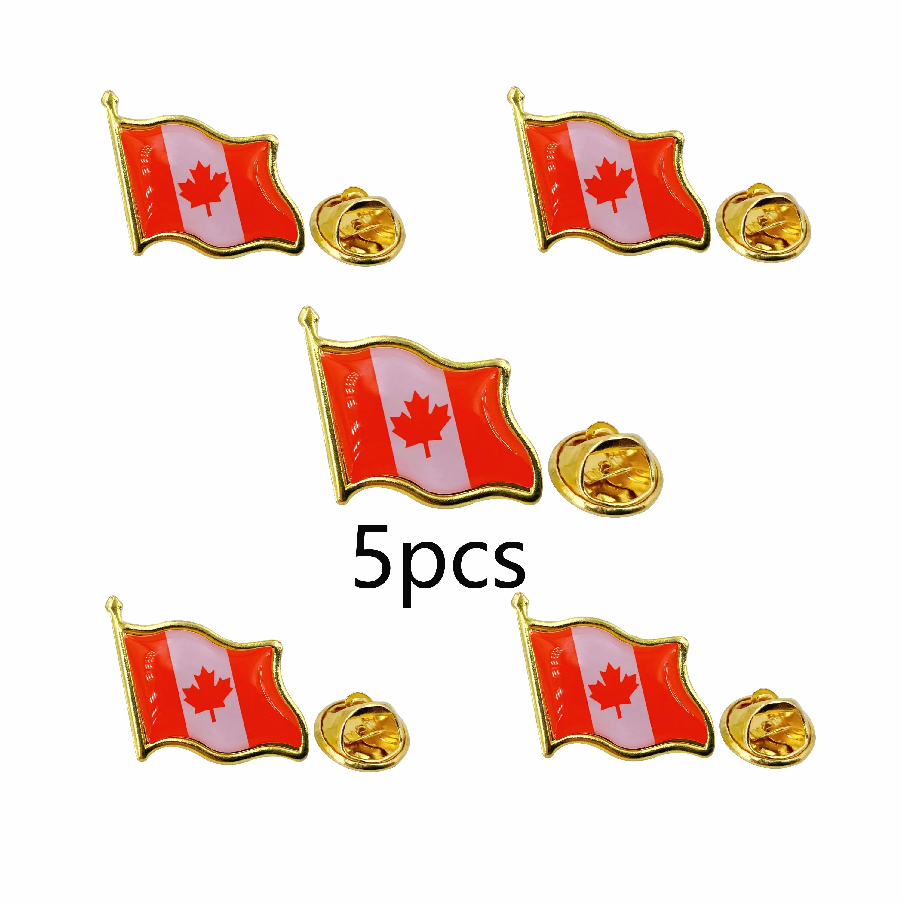 

5/10/50/100pcs Canada Flag lapel Pins Canadian national brooches pin Decoration for Clothes and Bags