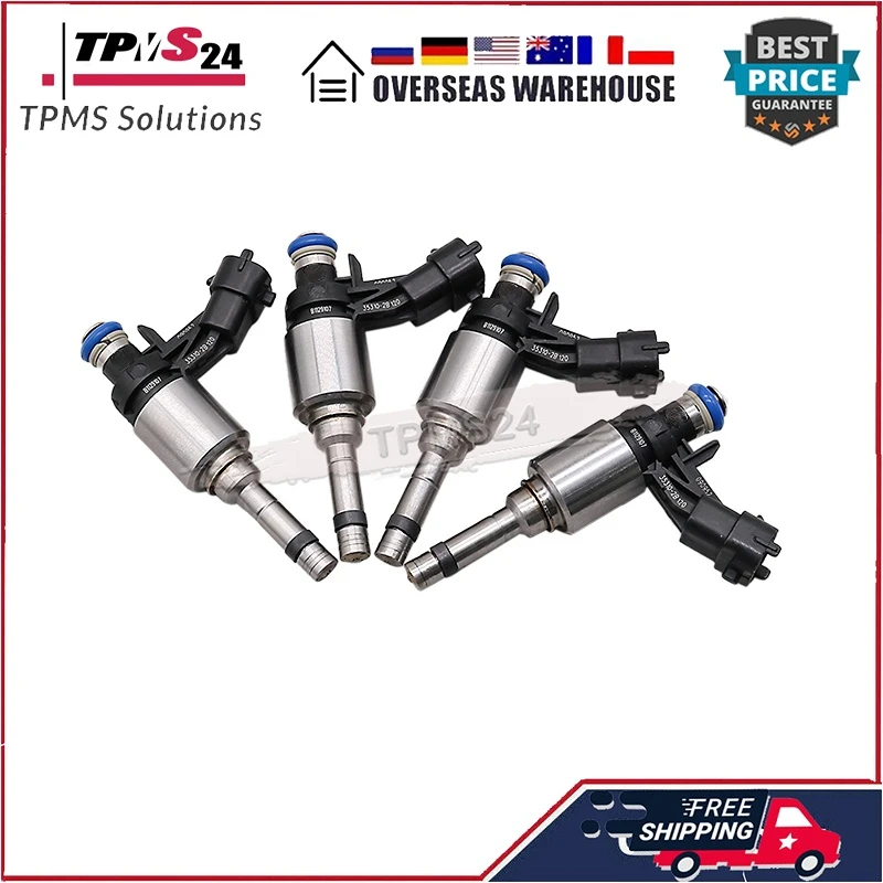 4PCS 35310-2B120 Fuel Injectors For 2013-2015 Hyundai Veloster 1.6L Turbo