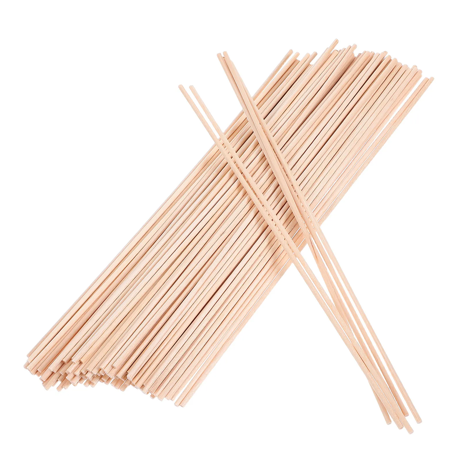 

100 Pcs Dowel Rods for Crafts DIY Sticks Dowels Crafting Wood Materials