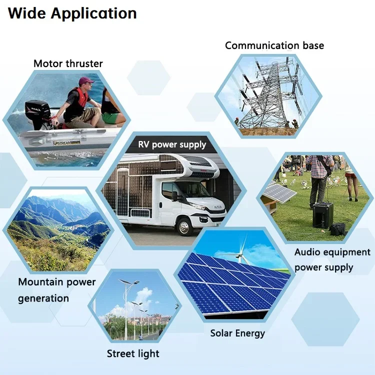 Fast Delivery 12V 100Ah 200Ah 300Ah LiFePO4 with BMS LED Display Solar System for RV Electric Boat Golf Chart