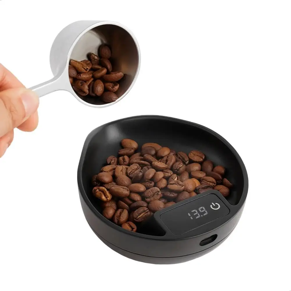 

Емкость для дозирования кофейных зерен, электронные весы и поддон для дозирования кофе, весы для эспрессо для взвешивания и дозирования зерен.