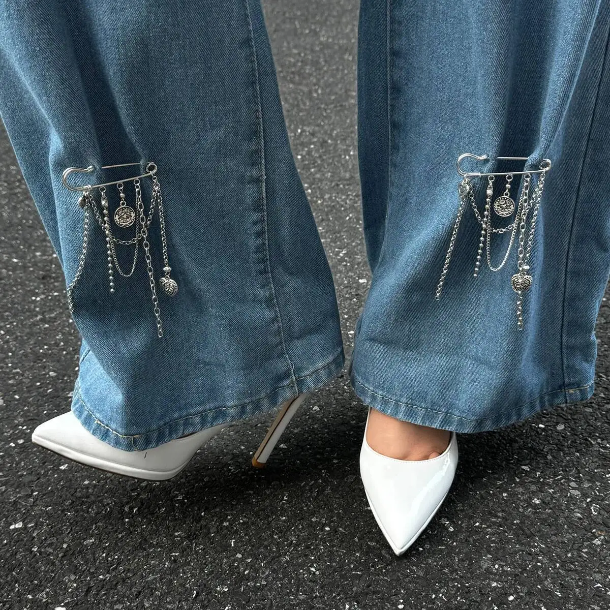Women's Love Heart Tassels Pendant Fashion Anklet Simple Summer Foot Brooch Jewelry Accessory