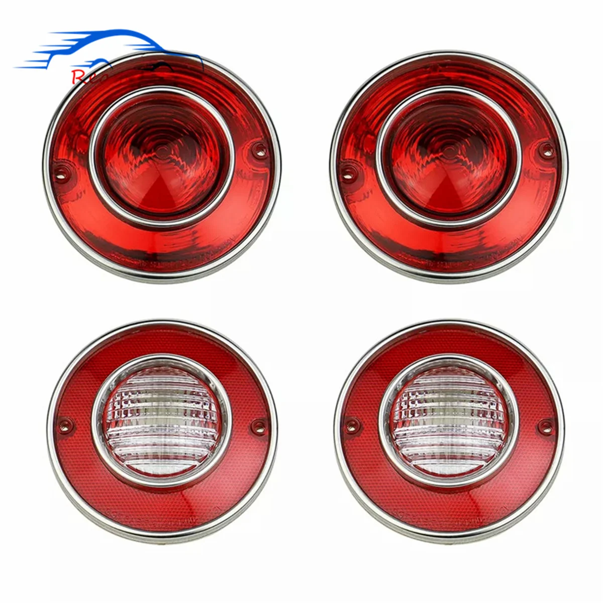 

4PCS Car Tail Lights and Backup Lights For Chevrolet Corvette C3 1975-1979 Warning Lamp Taillight Assembly 924028