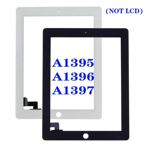 iPad 3 Screen 4 2 Digitizer 10Pcs For iPad 4 3 2 A1416 A1430 A1395 A1403 A1396 Touch Screen Digitizer Panel Assembly Display With Adhesive Replacement