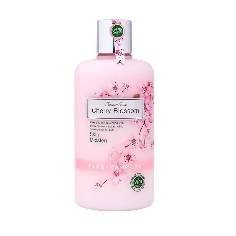 桜の花の香りのボディローション、天然桜エキス配合のデイリーボディローション、保湿＆柔軟効果のあるボディクリーム