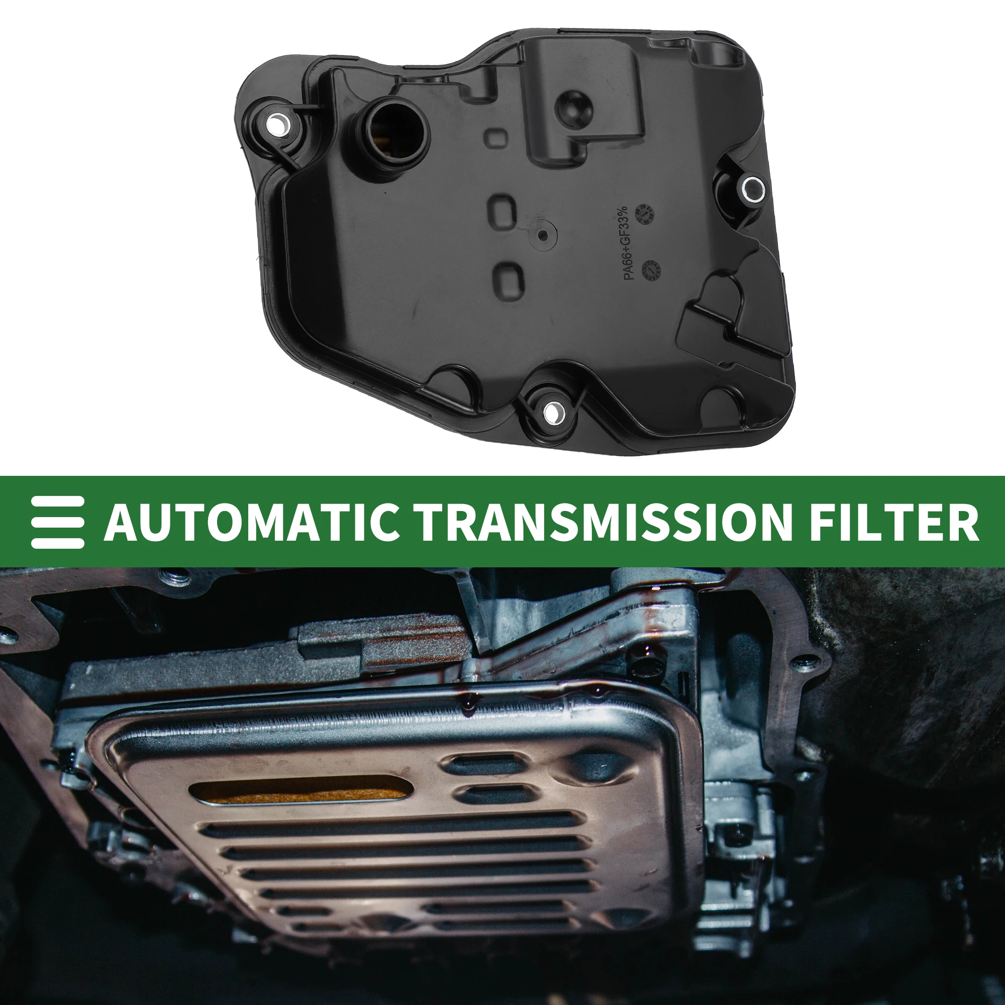 

UXCELL Automatic Transmission Filter Transmission Oil Filter for Toyota C-HR 1.2T 2016-2021 Plastic No.3533002020 Black
