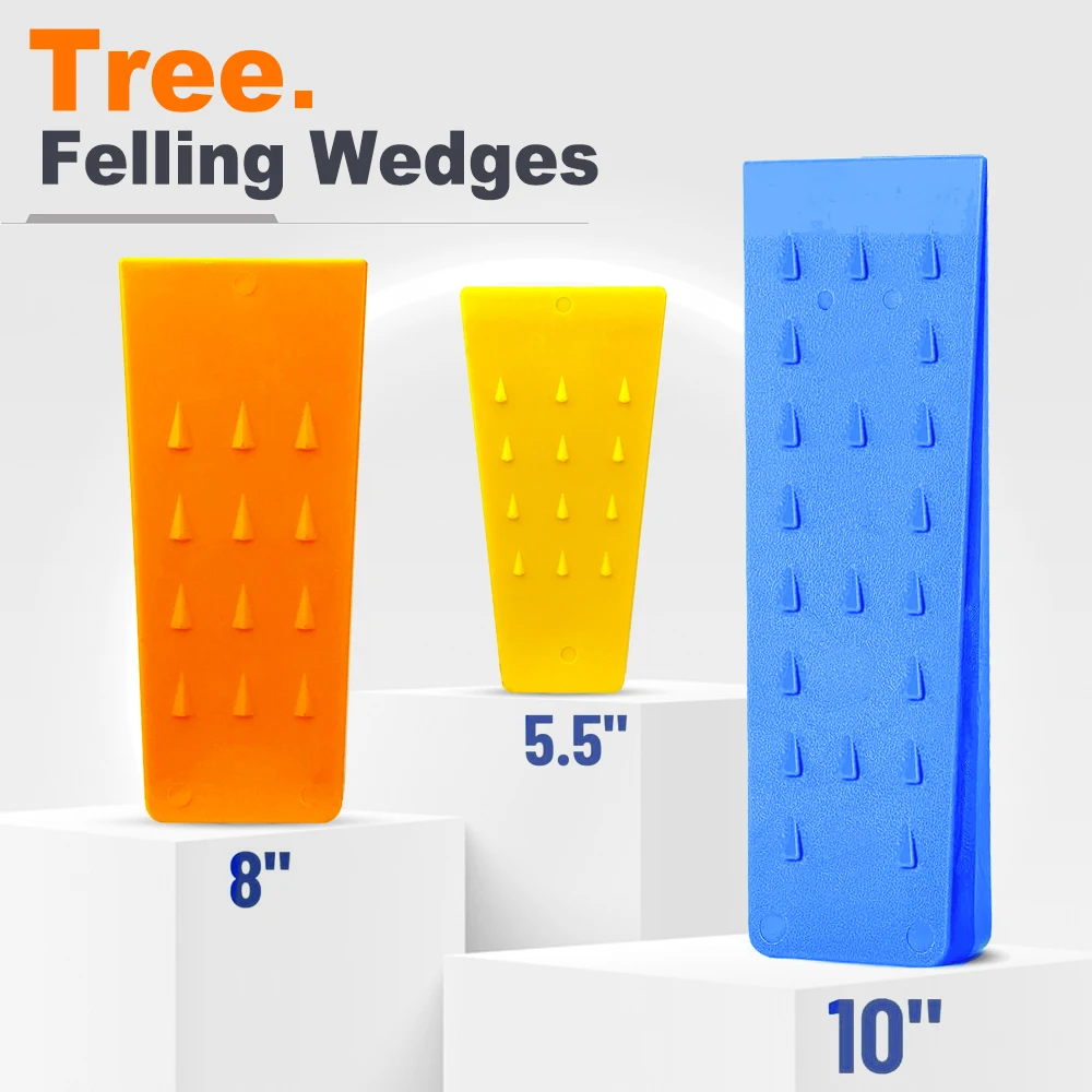 أسافين تقسيم السجلات الاحترافية لقطع الحطب/التهاب/الأشجار-5.5/8/10 بوصة أسافين قطع فولاذية شديدة التحمل للفأس والمنشار #2