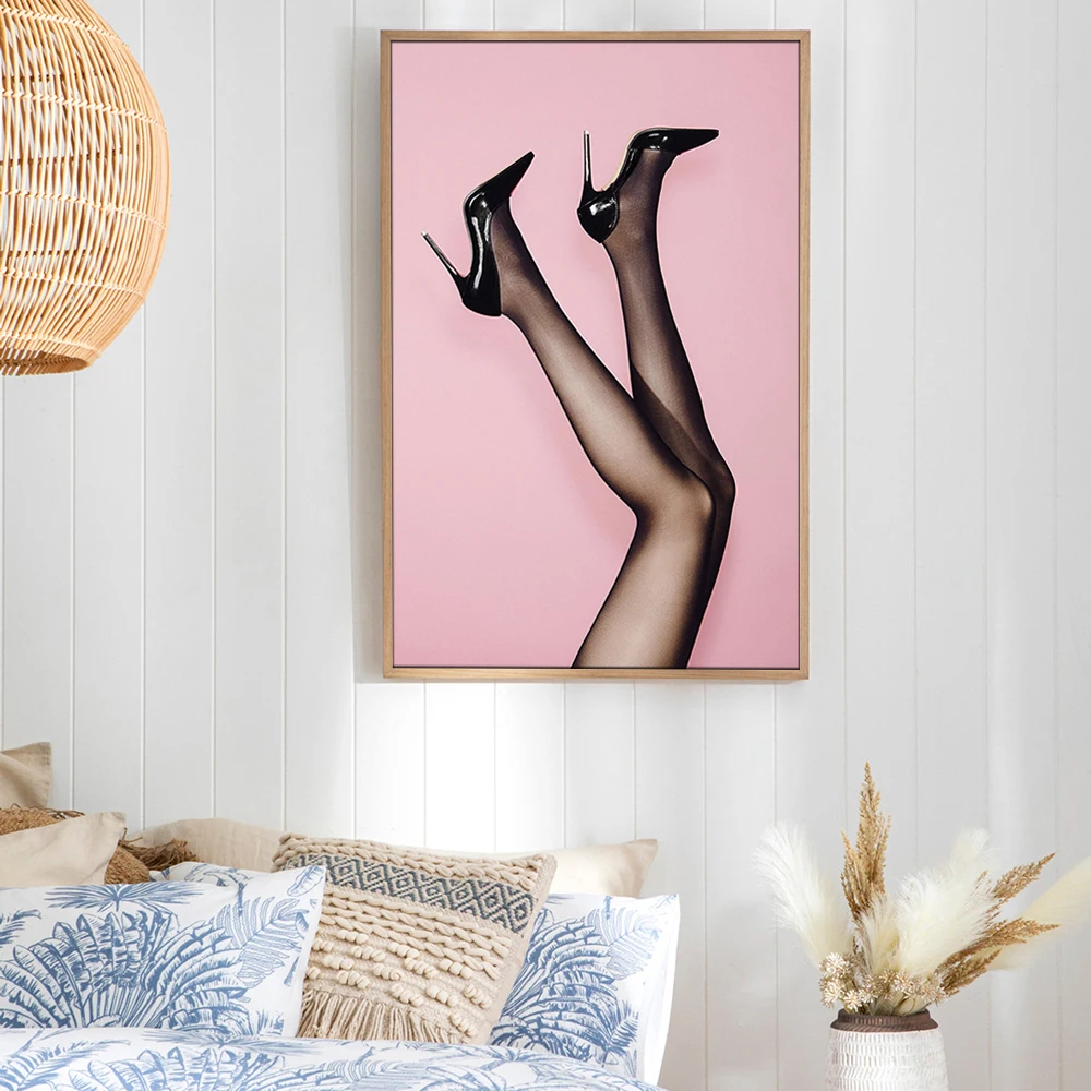 High Heels Woman Canvas Painting Canvas Wall Art Home Decor Poster Print Wall Pictures Bedroom Decoration