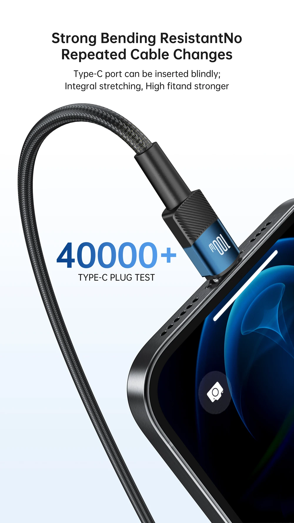 NNBILI 5 Stück 100W Typ-C-zu-USB-C-Kabel für iPhone 17, schnelles Ladekabel für Macbook, iPad, Samsung, Xiaomi, schnelles Typ-C-Kabel – Detail 3