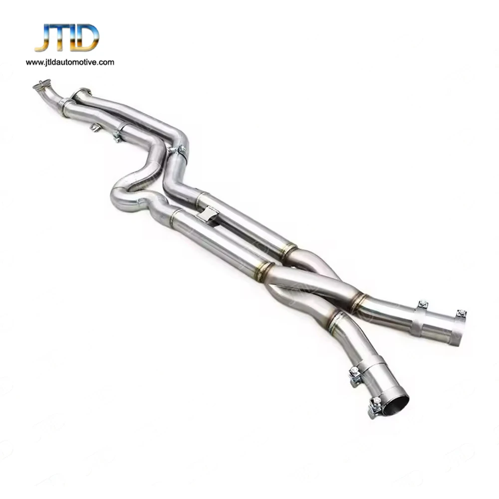 

New Style Stainless Steel Exhaust System 1.5mm Steel Sheet Mirror Polished Finish for BMW G80 G8X M3 Equal Length Mid Pipe