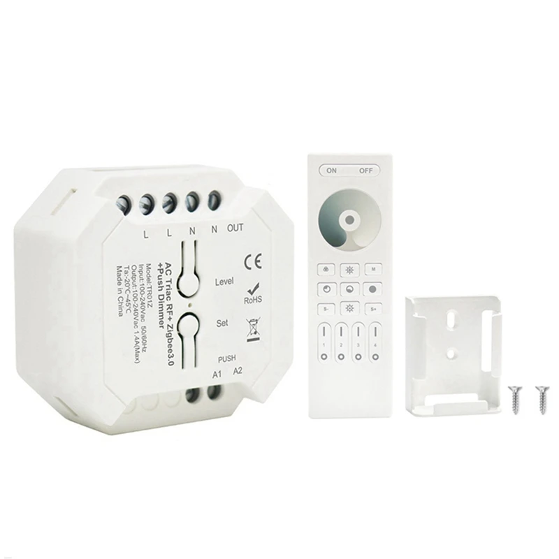 Tuya Zigbee Triac Dimmer LED Controller Smart Dimmer For Dimmable LED Lights Support Smart APP RF Remote Control