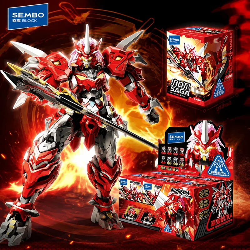 SEMBO Block Hero Mobile Battle Sky‑Comet Vol.1 Blind Box Building Block Figure DIY Assemble Mecha Model Desktop Decor Fans Gift