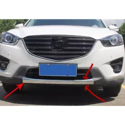 FIT FOR 2012-2016 mazda CX-5 CX5 CHROME FRONT LOWER BUMPER LIP GRILL COVER INSERT PROTECTOR MOLDING TRIM GRILLE GARNISH GUARD