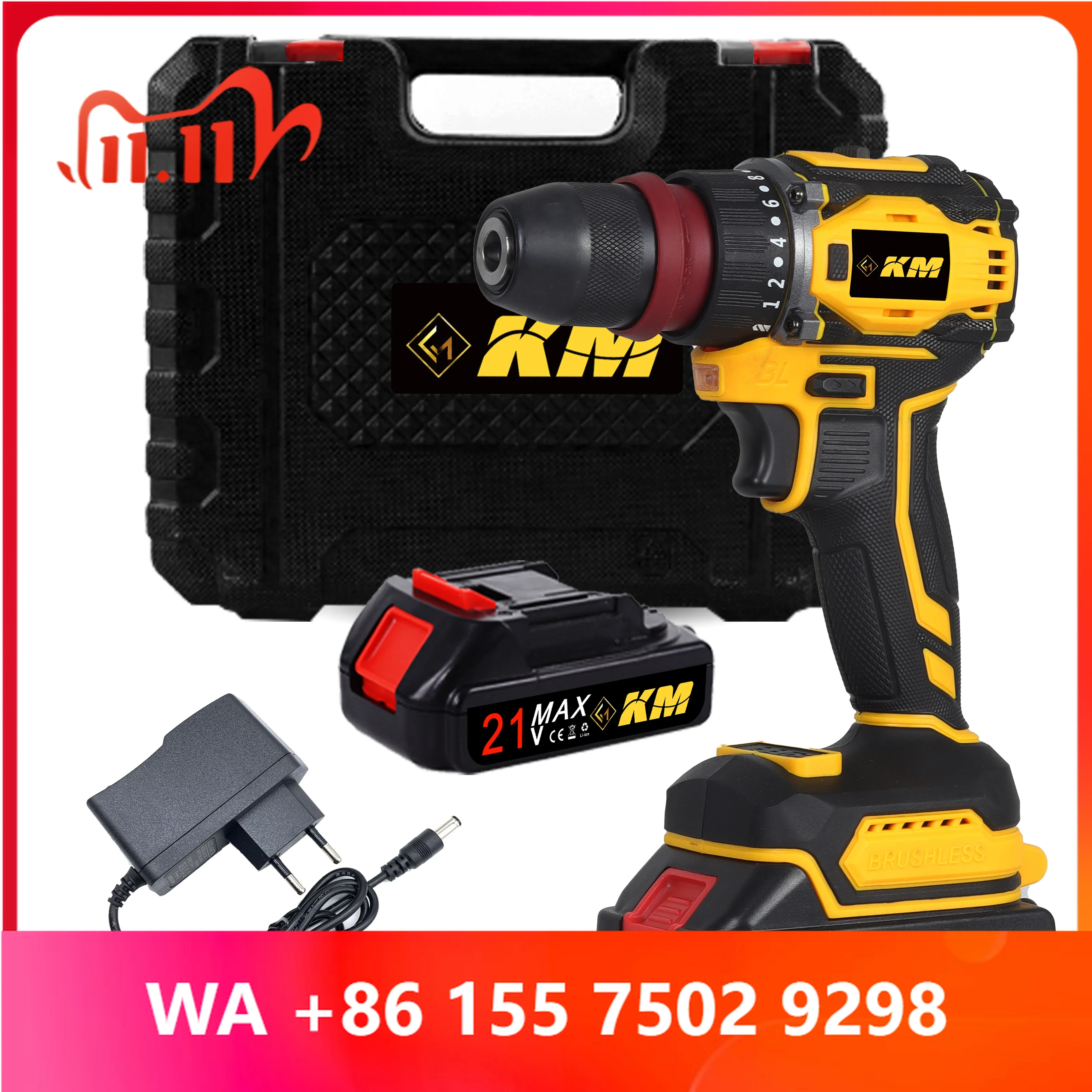 L 21 Cordless Impact Drill Set Home Drill Tool with arile Speed Mini Hand & Drill OEM izle