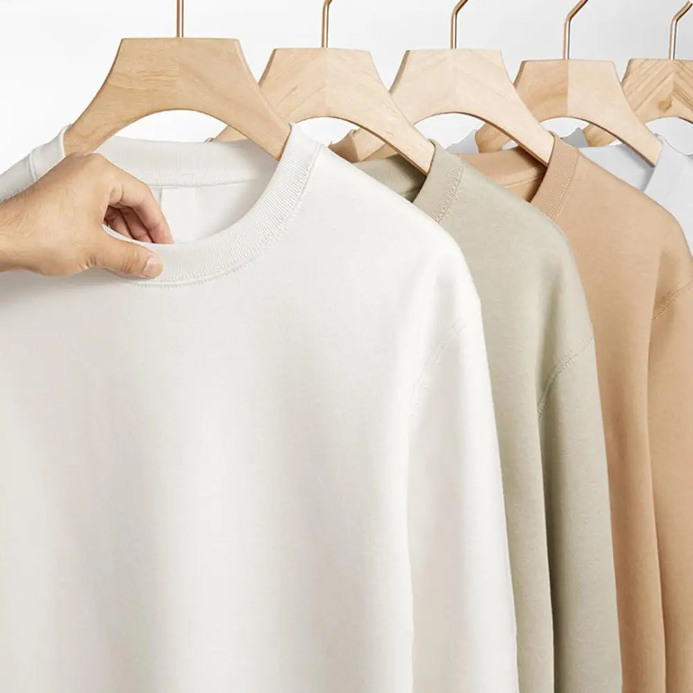 เสื้อสเวตเชิ้ตฤดูใบไม้ร่วงแสนสบาย เสื้อสเวตเชิ้ตคอกลมบุขนแกะสำหรับผู้หญิง สไตล์ลำลองสำหรับฤดูใบไม้ร่วง ให้ความอบอุ่น ทรงหลวม เสื้อฤดูใบไม้ร่วง