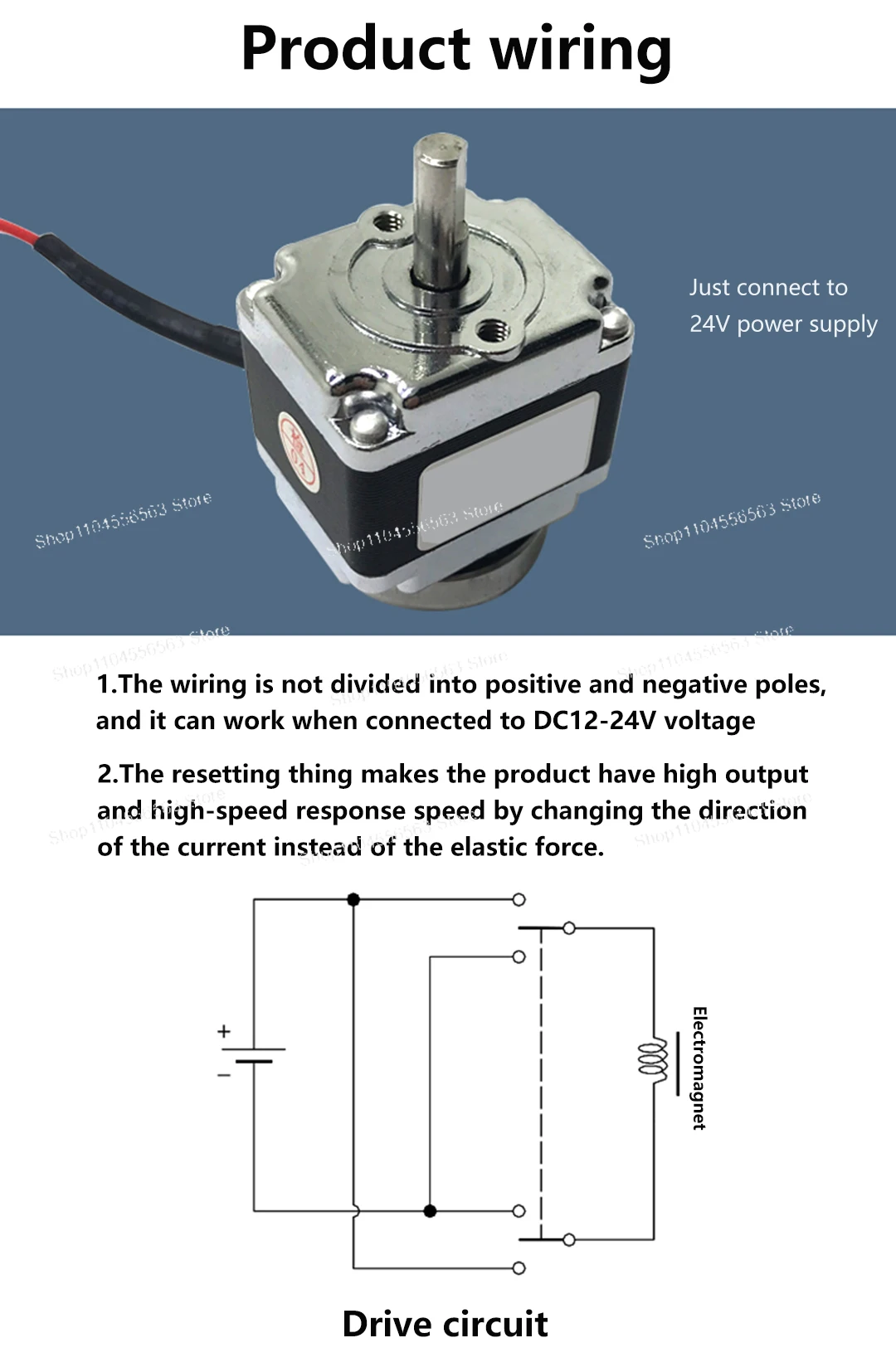 ロータリーソレノイドアクチュエータ DC12V 24V 制限 90 度回転角度レーザーシャッター分類双方向高速回転