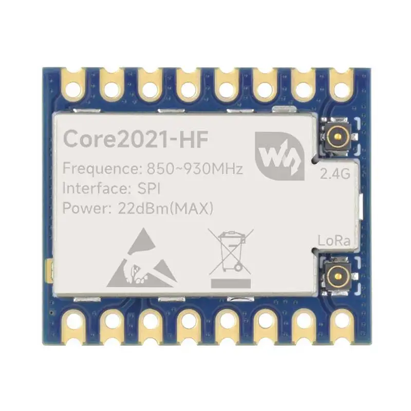 Core2021 LoRa LR2021 HF LF SPI LoRaWAN For Sub-GHz and 2.4GHz Core2021 LF/HF Dual-Band LoRa Module