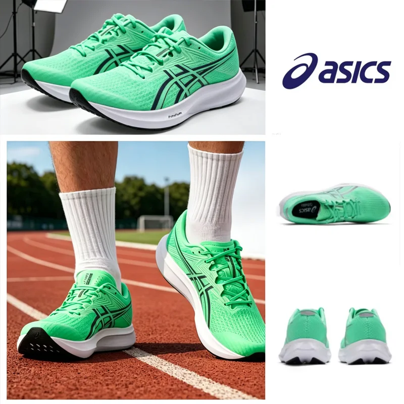 Asics Men Mid-Top Running Shoes, Breathable shock absorption, non-slip wearable comfortable outdoor sports sneakers 1011C084-300