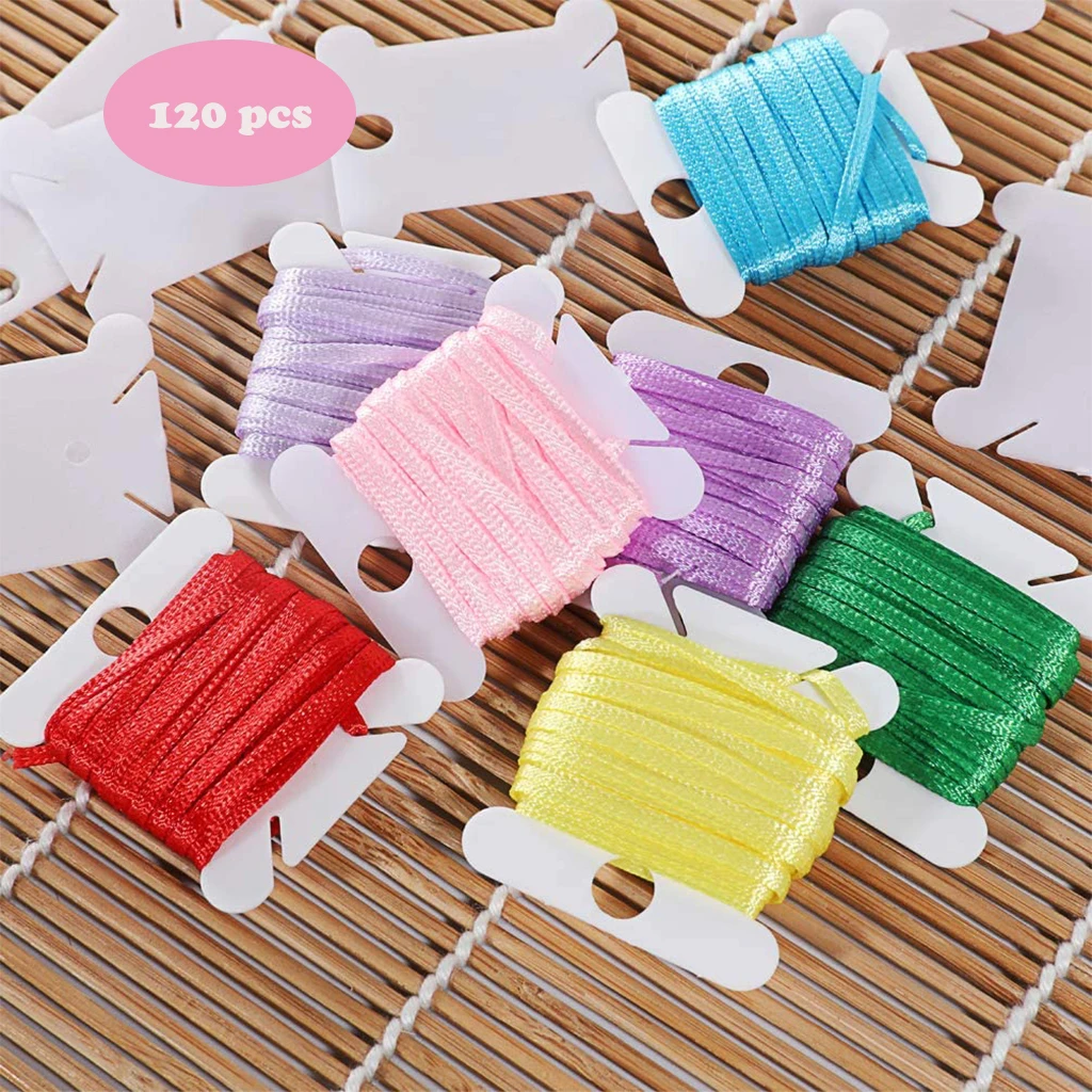 100/120/200pcs Floss Bobbins Cross-Stitch Card Thread Holder DIY Stitch Embroidery Floss Organizer Sewing Accessories