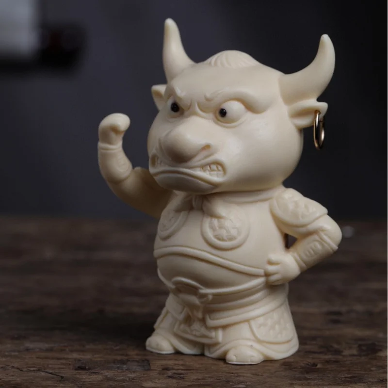 

Ivory Nut Carved Bull Devil11.5*8.6*5.5cmHome Desktop Crafts Car Decoration Decoration Wholesale