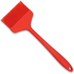 Wide Basting Brush Practical Silicone Red  BBQ Pastry Brush Heat Resistant Large Oil   Kitchen Brush Cooking  Baking