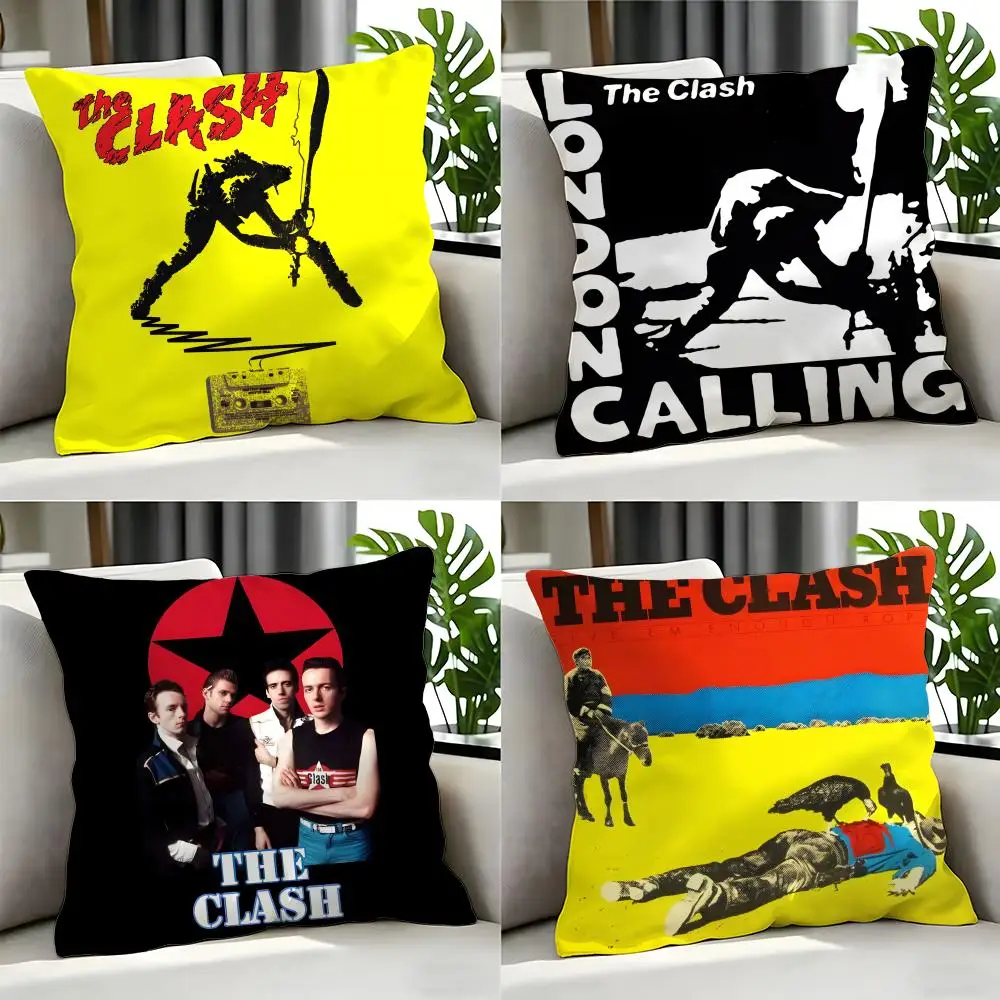 Band TThe Clash Cushion Cover Cushion Cover Set 4Pcs 50x50 45x45 40x40 Pillowcase Decorative Sofa Home Decor