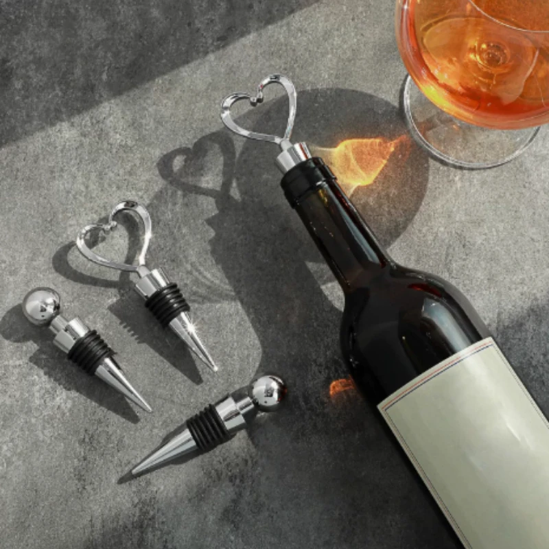 leak-proof Wine bottle stopper can be reused, vacuum sealed bottle cap champagne bar tool, red wine sealed and fresh-keeping lid