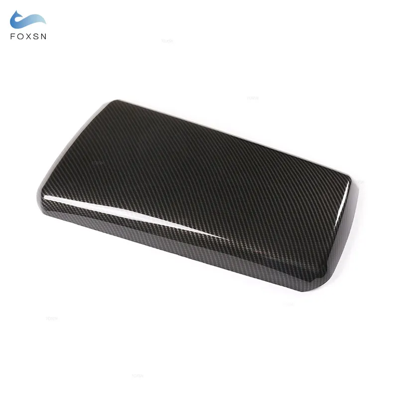 Car-styling Carbon Fiber Texture Center Control Armrest Storage Box Cover Trim For BMW 3 Series 325li 320li 2020 2021 2022