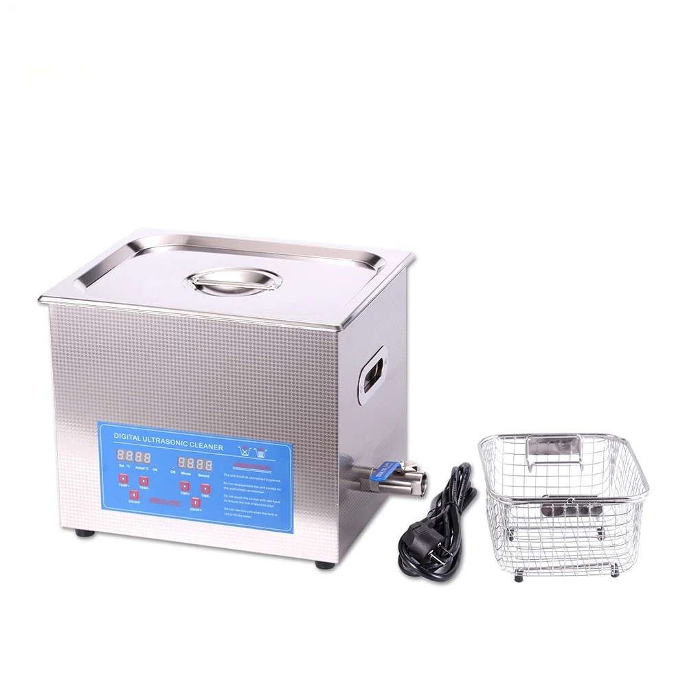 SN-40A 10L Industrial Ultrasonic Cleaner Electric Durable 40Khz Timer Heater Hard Stainless Steel Parts for Cleaning Machine