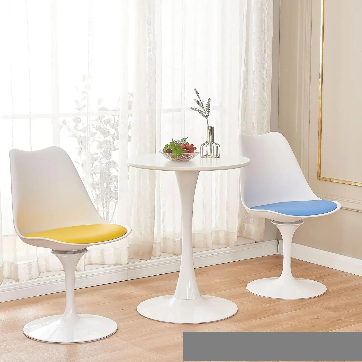 Deask-Table Ronde Créative pour délégations et Petit Appartement, Table de NégDynation Simple, Loisirs, Maison, Tulipe, 73