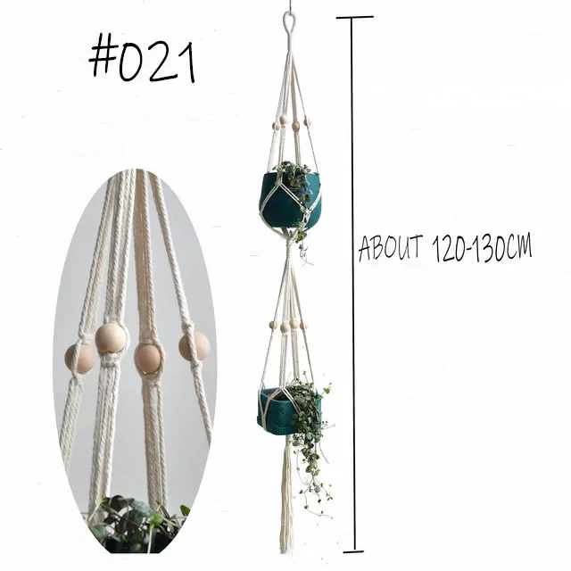 Handmade Macrame Plant Hanger - Wall Decoration for Garden - Hot Seller