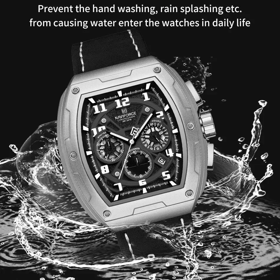

Men's multifunctional watch, soft silicone strap, ideal gift for men's outdoor leisure sports