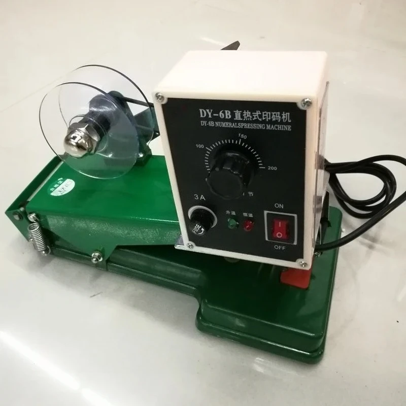 1pc Direct thermal constant temperature Color band code machine DY-6B Print the production date Printing machine 220V