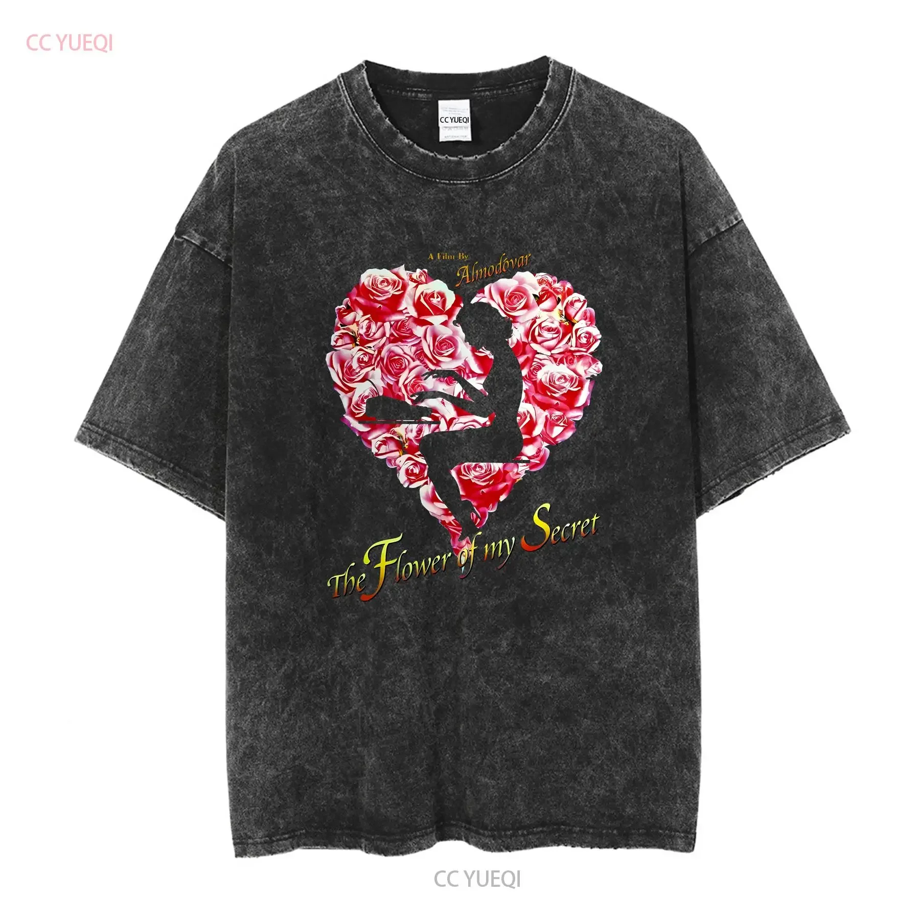 Flower Of My Secret Pedro Almodovar Movie T Shirt Volver Criterion Cult Film Faded long or short sleeves vintage Washed Unisex