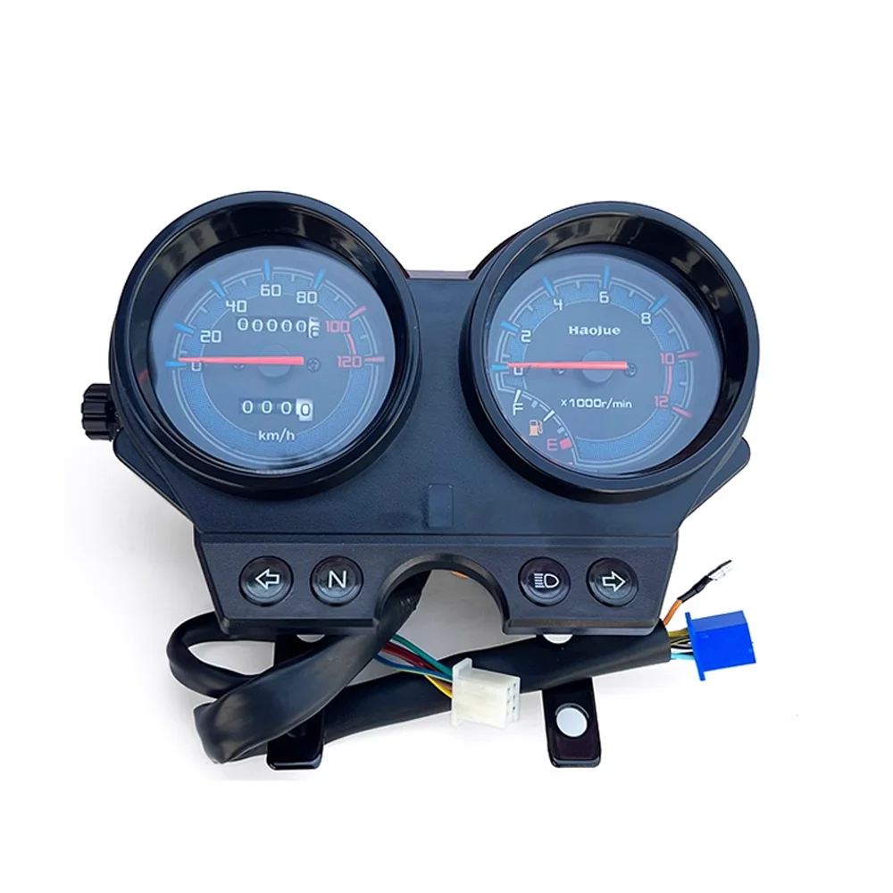 Motorcycle Instrument Assembly For HJ125-23AC HJ125-23 HJ150-23 DM150-23AC Meter Round Lamp Mileage Code Table