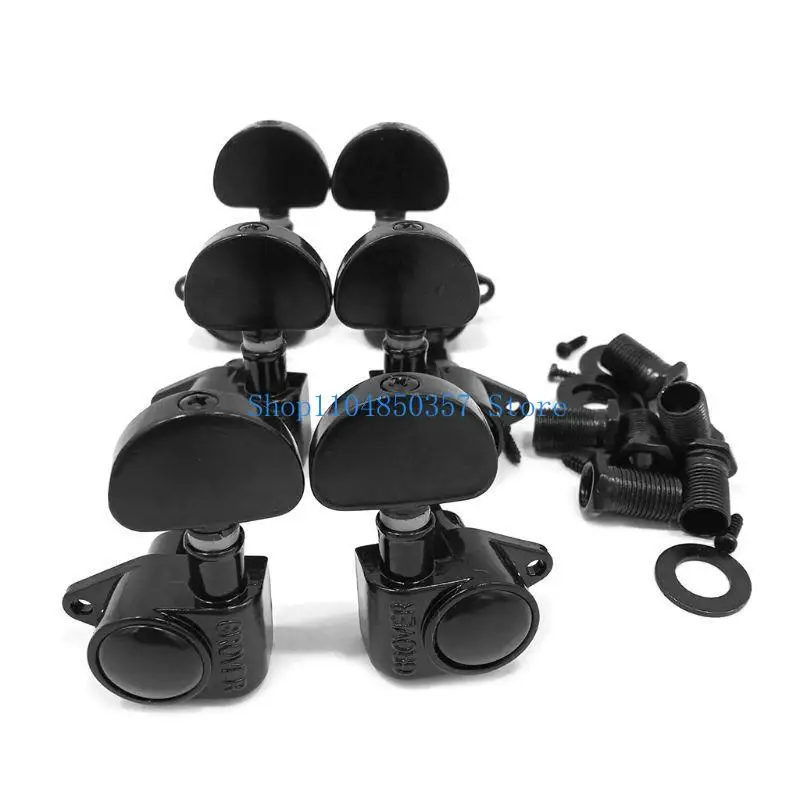 652F Guitar Locking Tuners (3 Right/Left), 1:18 Lock String Sealed Tuning for Key Pegs Machine for Head Set Replacement for G