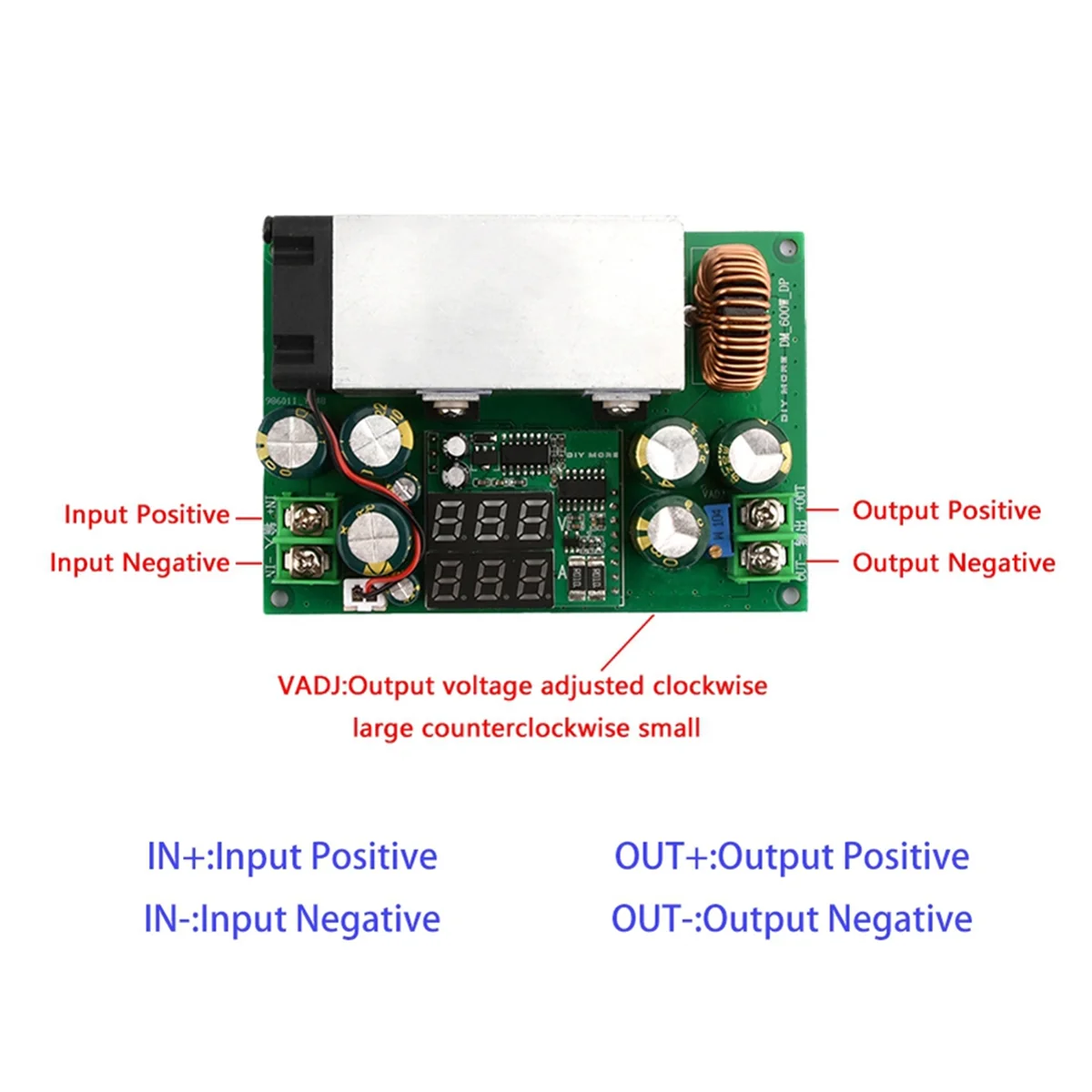 

N33R_DC-DC понижающий преобразователь 600 Вт 12-75 В на 2,5–50 В понижающий регулятор
