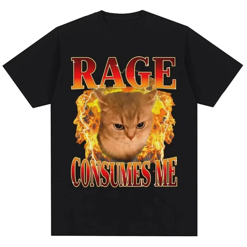 Fuuny Kittler-camisetas con estampado de gato divertido para mujer, camisetas bonitas de manga corta con cuello redondo, ropa de calle