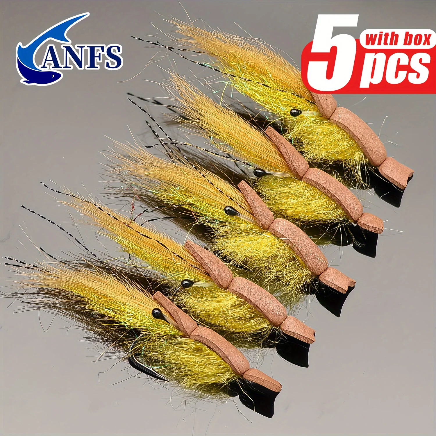 Anfs 5Pcs Dry Flies… - image