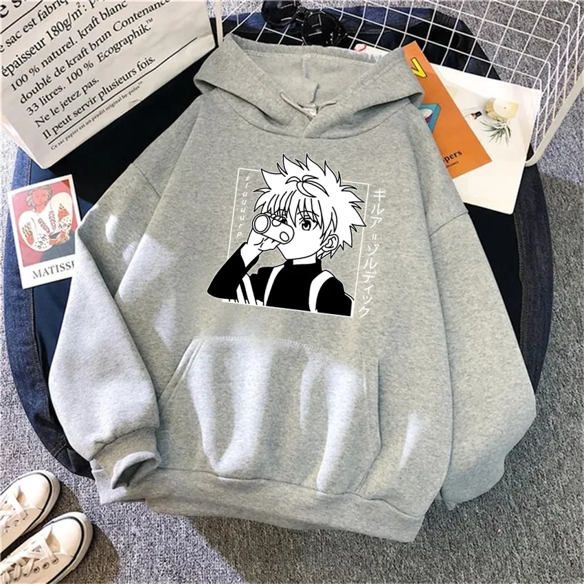 Anime Hunter X Hunter  Women\'s Hoodie Kurapika Devil Eye Hoodies Women Streetwear Pullover Harajuku Unisex Sweatshirt Clothes