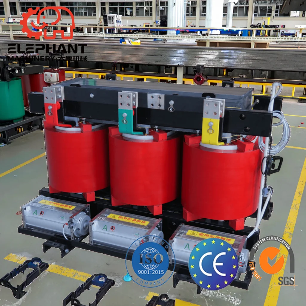 Three Phase Dry Type Power Transformer MV&HV 1000kva/1200kva/2500kva 11kv to 400v/220v 50Hz Step Transformer
