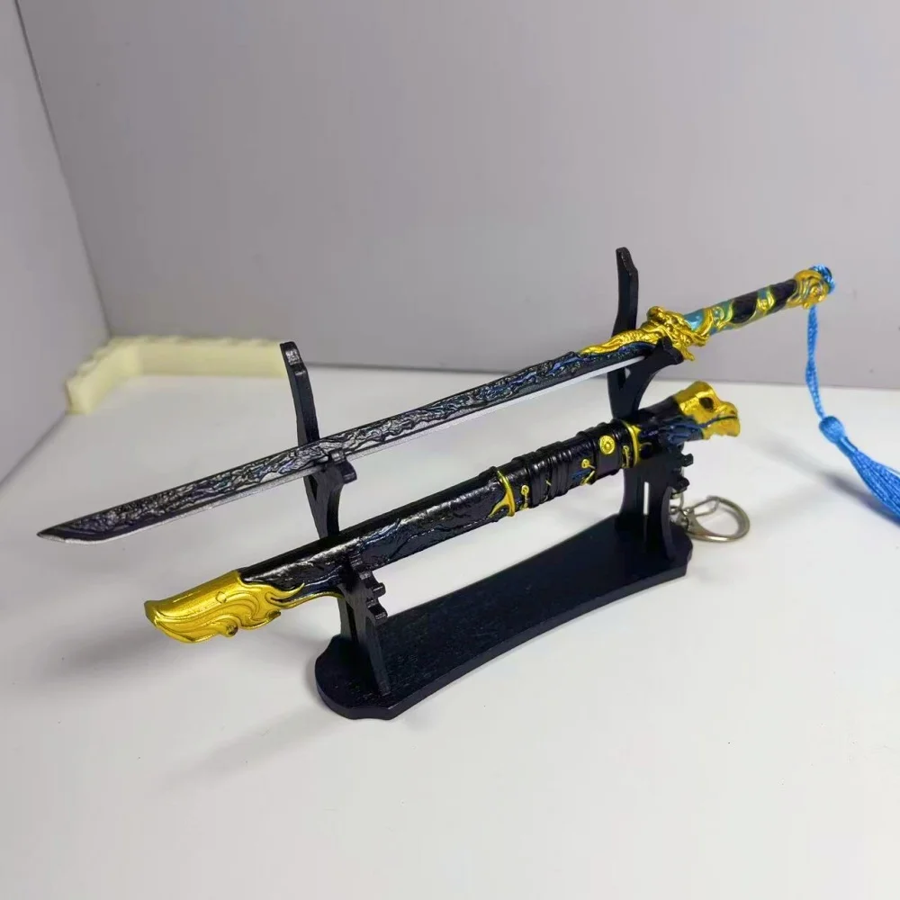 Épée Katana en métal Naraka Bladepoint de 9.8 pouces, couteau Ninja, sabre Katana japonais Original de samouraï, accessoires de Cosplay, jouet accessoire