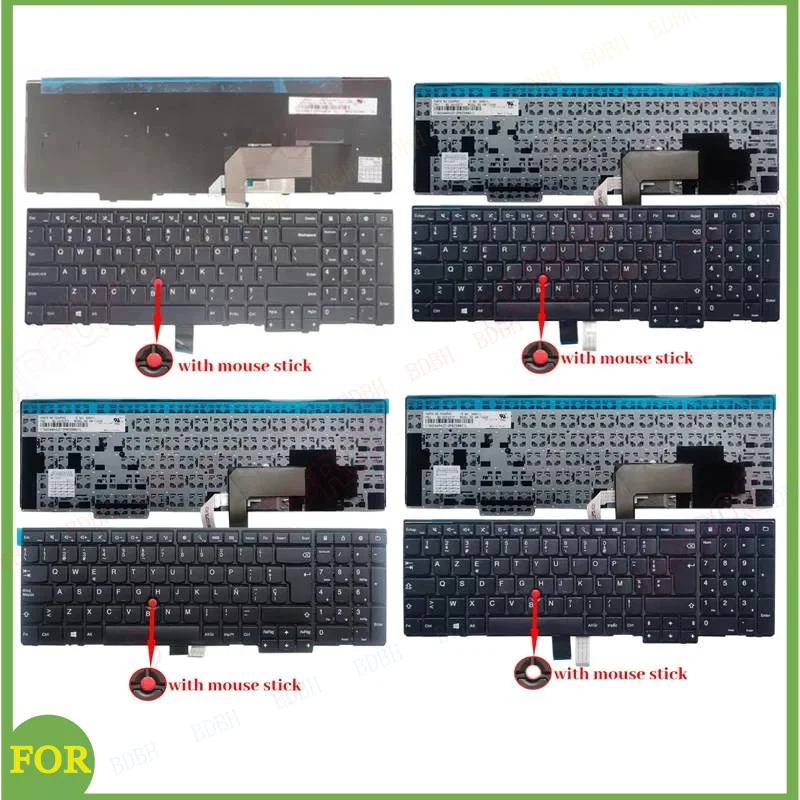 

NEW FOR Lenovo ThinkPad E540 E545 E531 T540 T540P T550 L540 W540 W541 W550 W550S L560 L570 Russian/US/UK/Spanish laptop Keyboard